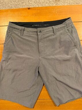 O'Neill Men's Gray Hybrid Chino Shorts